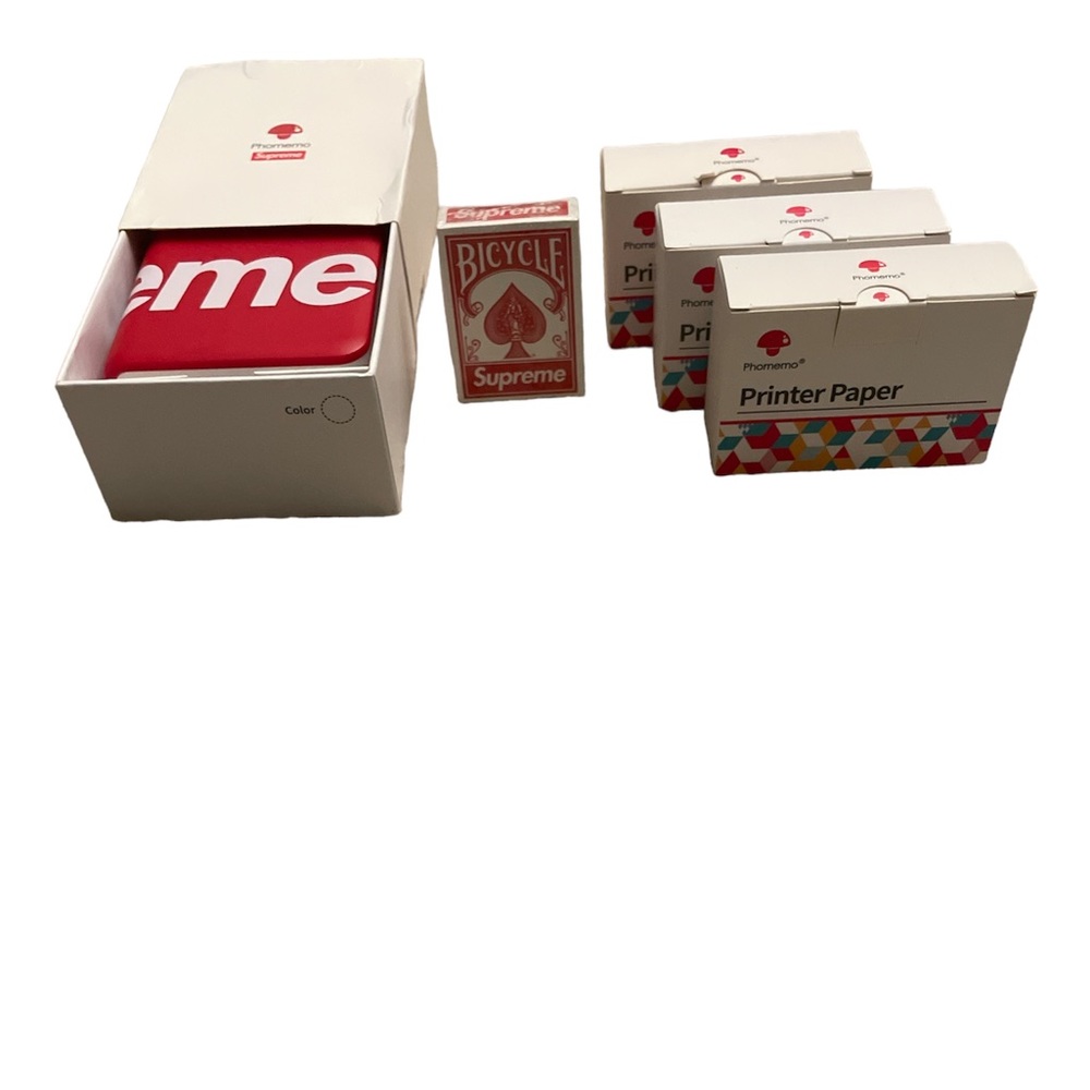 Supreme Phomemo Mini Thermal Printer Pocket Printer, 3x Printer Paper, Cards
